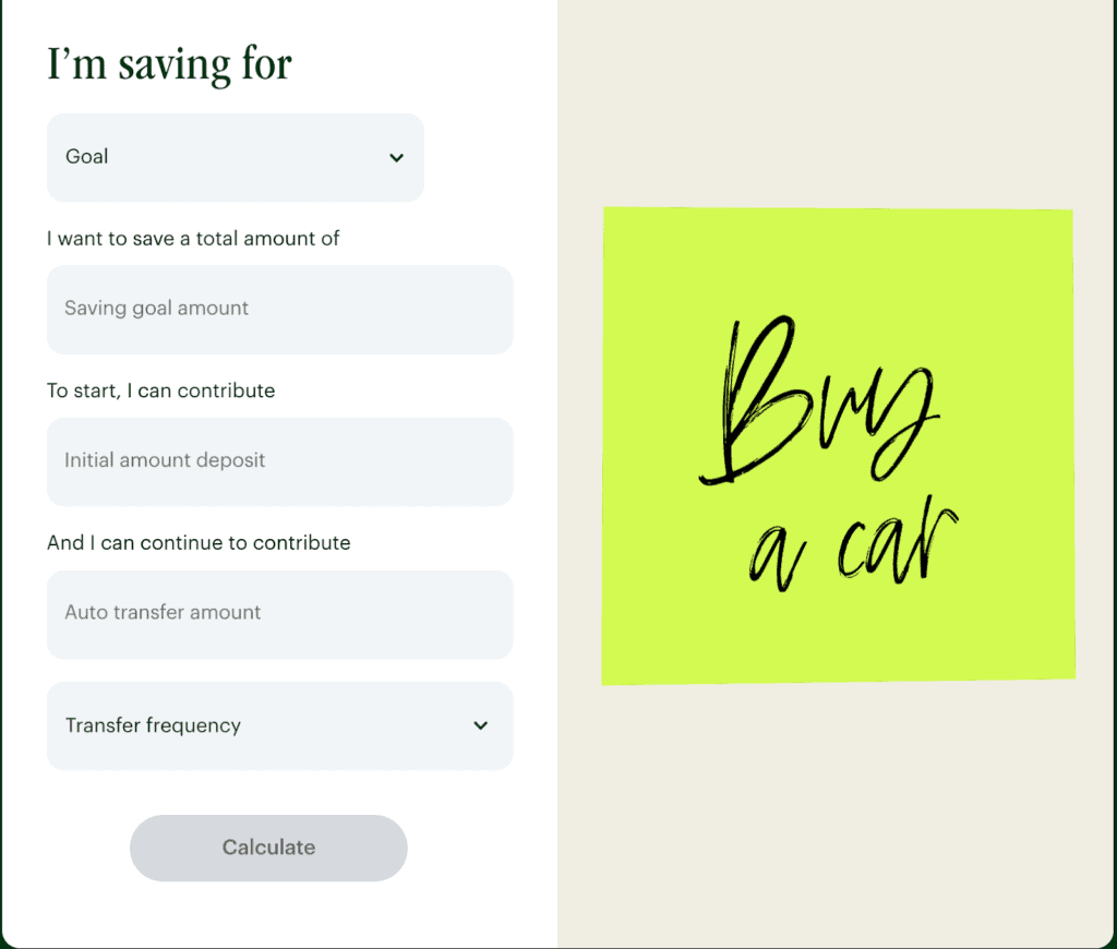 spruce savings goals